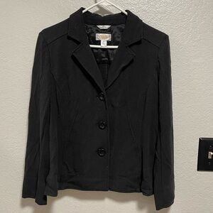 Talbots Women’s Comfy Casual Black Blazer Size 6
